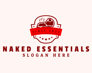 Steak Grill Butcher logo design