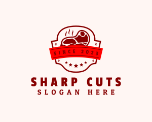 Steak Grill Butcher logo design