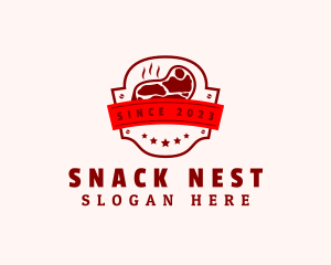 Steak Grill Butcher logo design