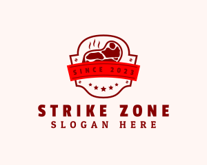 Steak Grill Butcher logo design