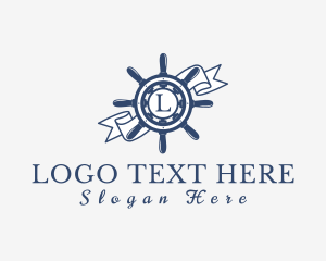 Maritime Steering Wheel Ribbon Logo