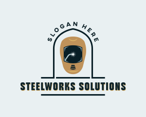 Steelworks Industrial Welder logo design