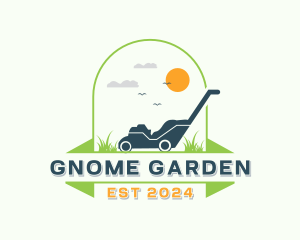 Gardening Lawn Mower logo design