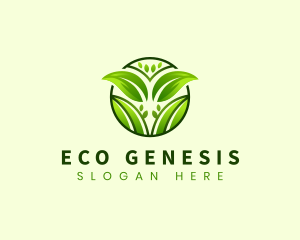 Eco Leaves Nature logo design