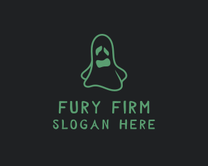 Spooky Halloween Ghost logo design