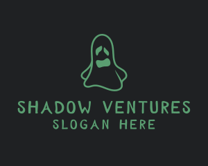 Spooky Halloween Ghost logo