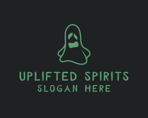 Spooky Halloween Ghost logo design