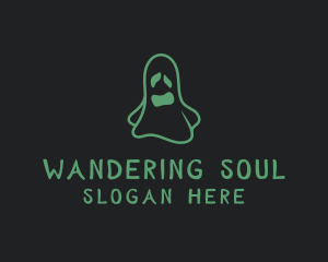 Spooky Halloween Ghost logo design