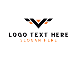 Automotive Wings Letter V logo