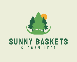 Sun Pine Tree Forest logo