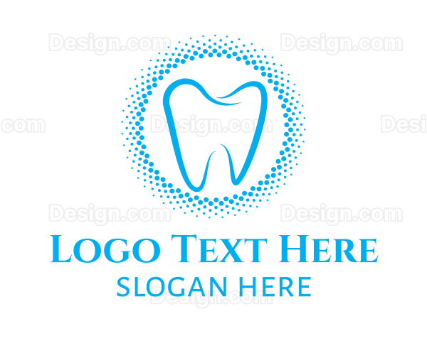 Blue Molar Circle Logo