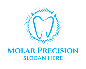 Blue Molar Circle logo