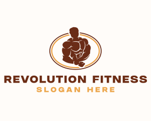 Strong Human Fitness logo design