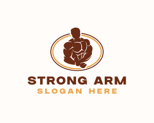 Strong Human Fitness logo design