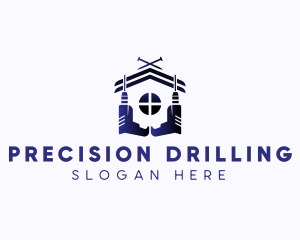 Drill Renovation Repair logo design