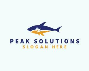 Lightning Ocean Shark Logo