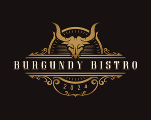 Bull Horn Bistro logo design