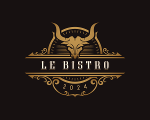 Bull Horn Bistro logo design