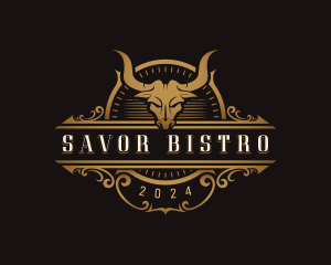 Bull Horn Bistro logo design