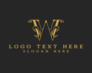 Vintage - Premium Baroque Boutique Letter W logo design