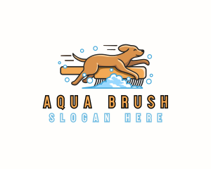 Dog Grooming Cleaning logo design