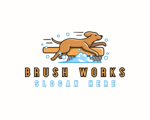 Dog Grooming Brush logo