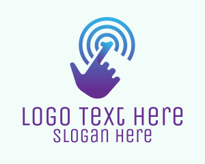 Digital Hand Number 1  logo