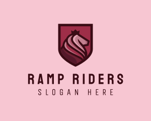 Royal Horse Shield logo design