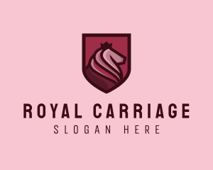 Royal Horse Shield logo design