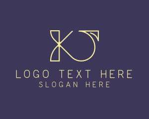 Simple - Elegant Stylist Letter K logo design
