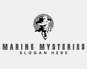 Mysterious Detective Man logo design