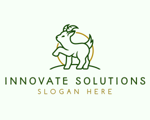 Goat Horn Animal logo