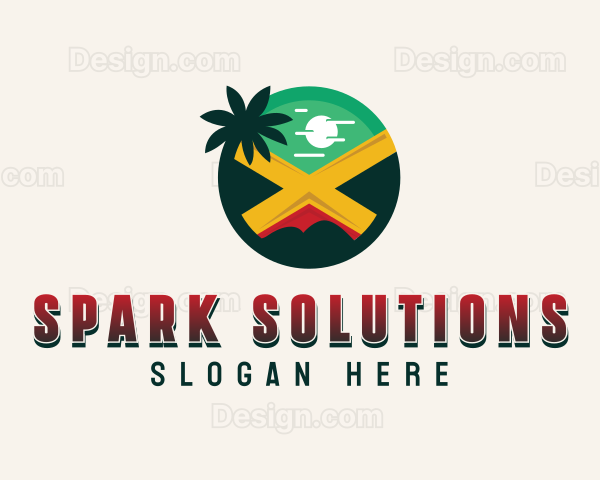 Jamaican Rastafari Flag Logo