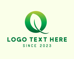 Nature Letter O logo design