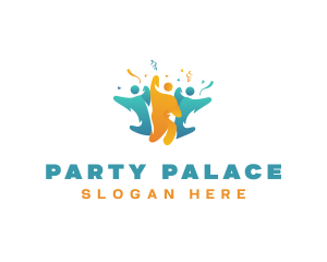 People Party Celebration logo design