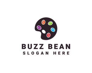 Bean Paint Palette logo design