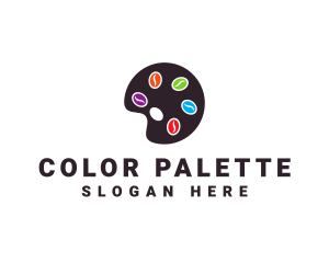 Bean Paint Palette logo design