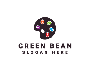 Bean Paint Palette logo design