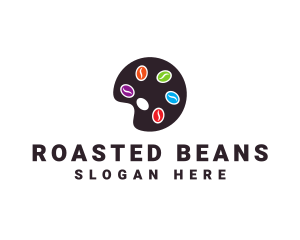 Bean Paint Palette logo design