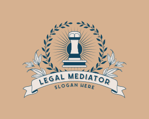 Legal Notary Stamp logo design