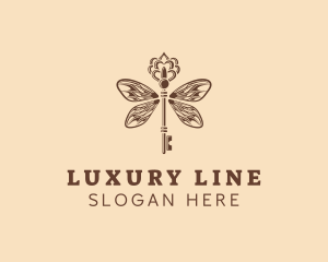 Luxury Wing Key logo design