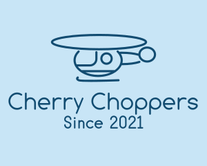 Blue Helicopter Tour logo design