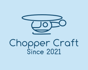 Blue Helicopter Tour logo design