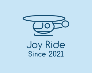 Blue Helicopter Tour logo design