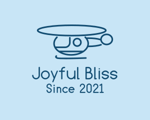 Blue Helicopter Tour logo design