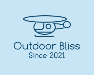 Blue Helicopter Tour logo design