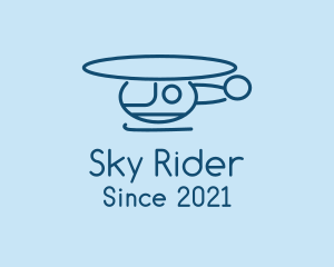 Blue Helicopter Tour logo
