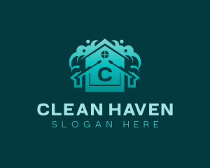 Power Washer Home Cleaning logo design