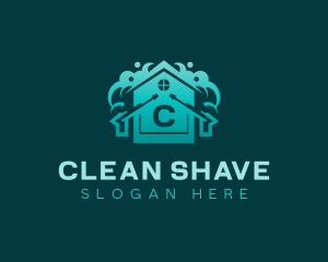 Power Washer Home Cleaning logo design