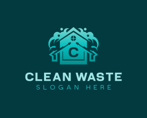 Power Washer Home Cleaning logo design